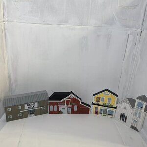 Cats Meow Village America Back Roads Set Of 4